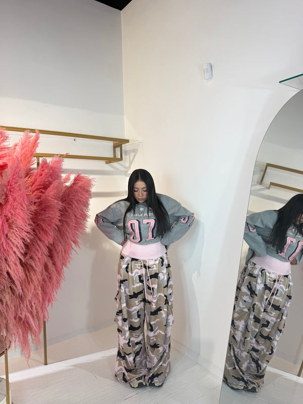 PANTALONE CAMOUFLAGE ROSA