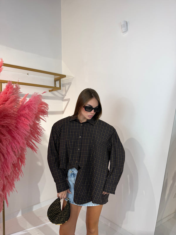 CAMICIA AMIRA MARRONE