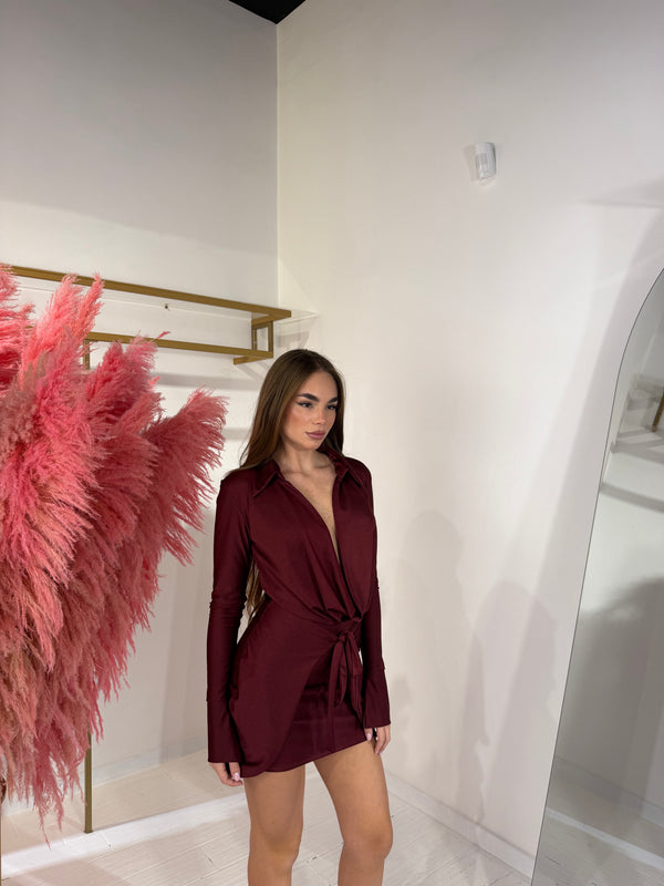 DRESS ADELE BORDEAUX