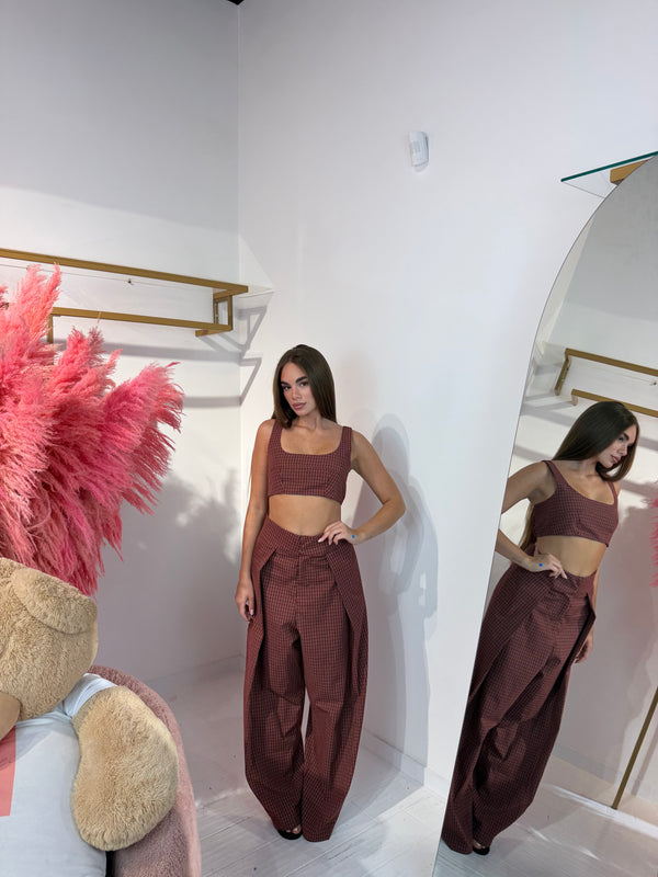 COORDINATO BRUNETTE ROSSO