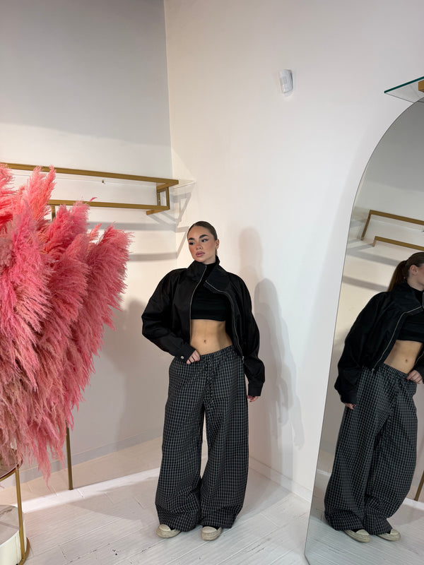 PANTALONE SQUARE NERO