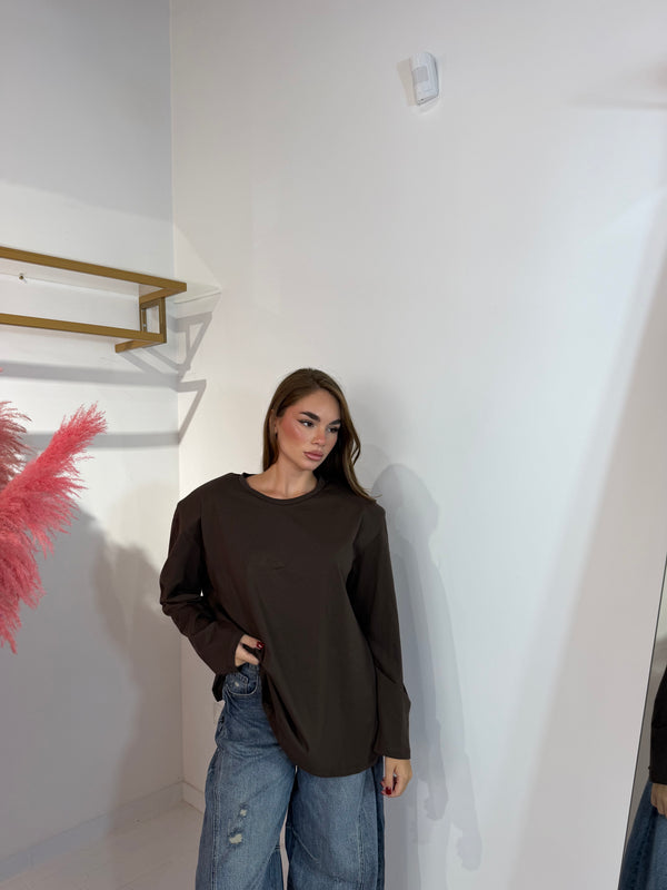 LONGSLEEVE MARRONE