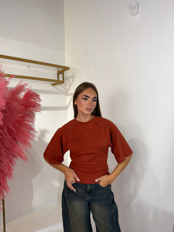 T-SHIRT NORA ARANCIO