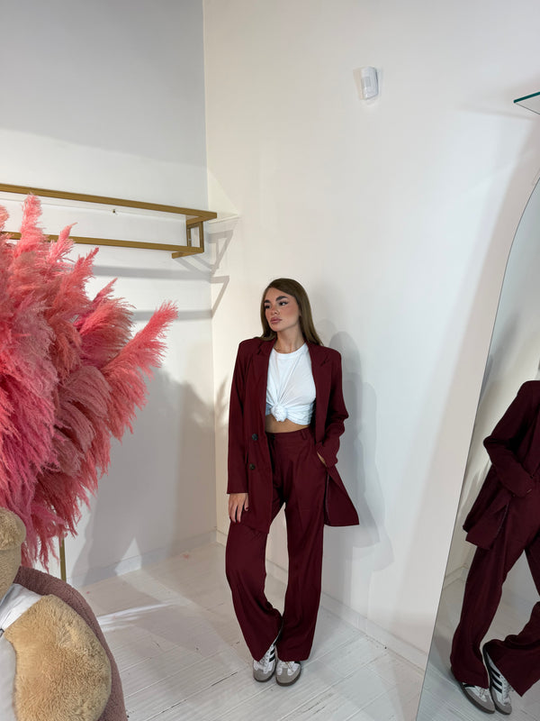 TAILLEUR CARMEN BORDEAUX