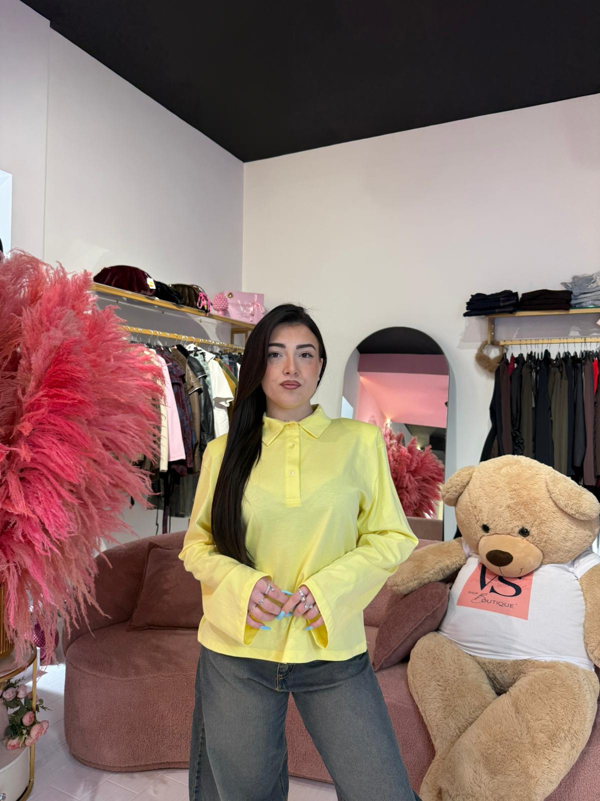 MAGLIA MILENA GIALLA