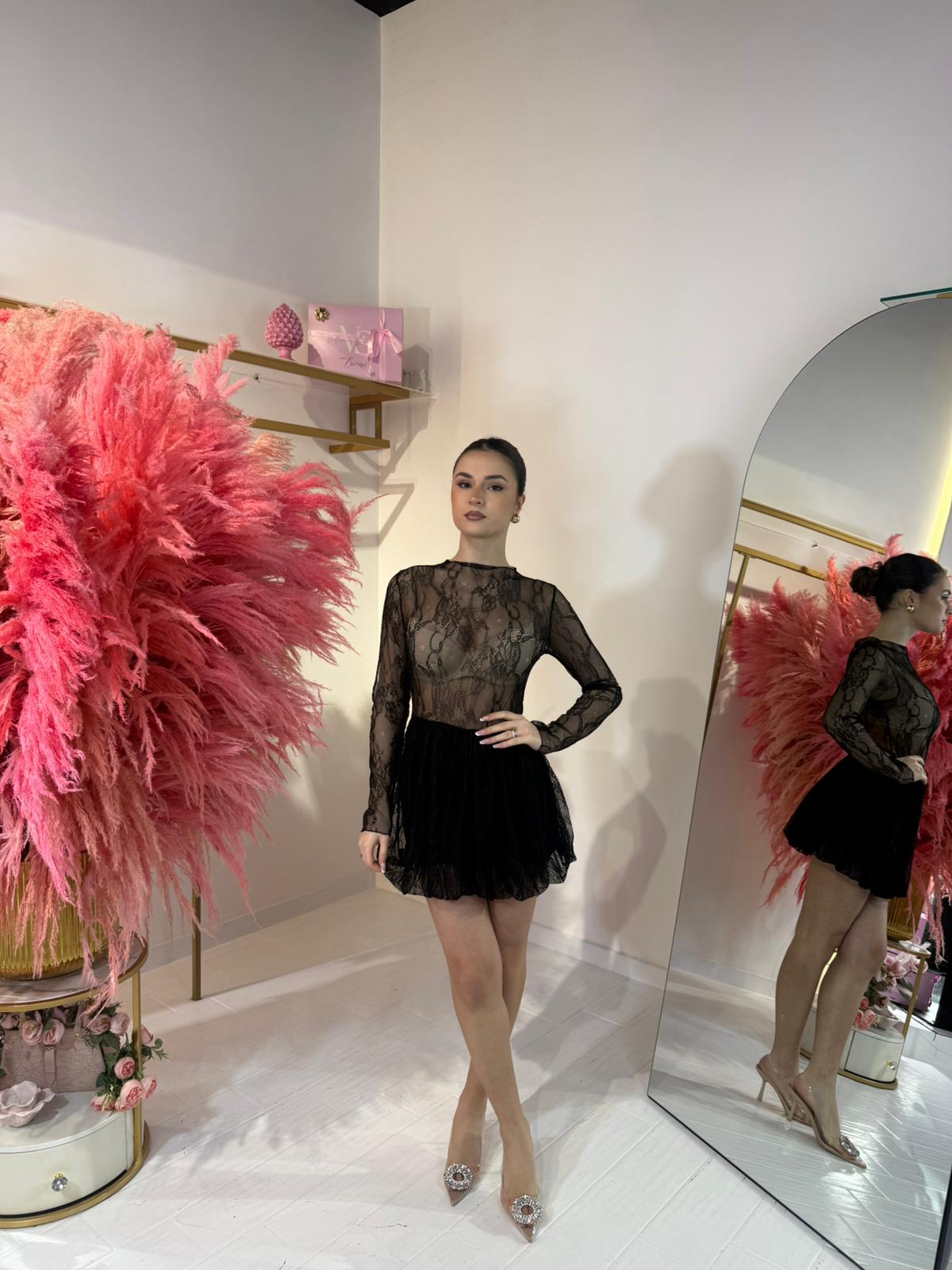 DRESS MERLETTO NERO