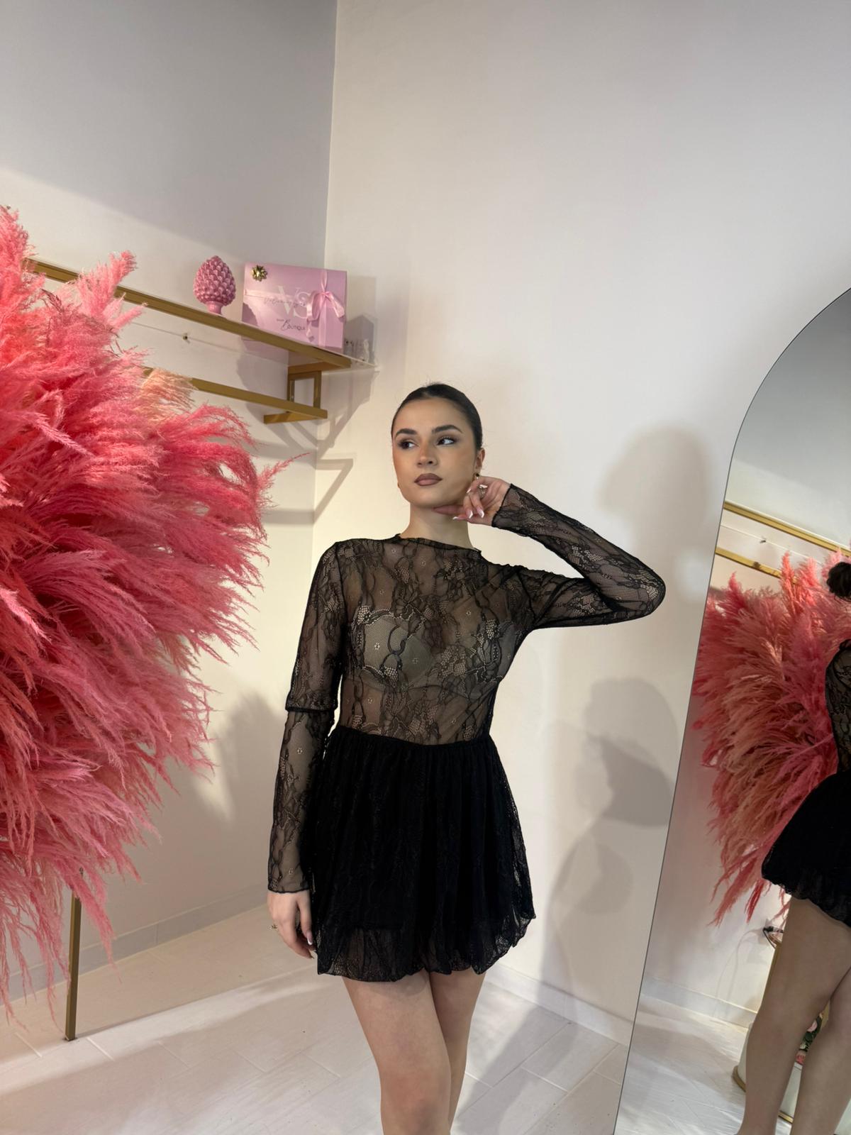 DRESS MERLETTO NERO