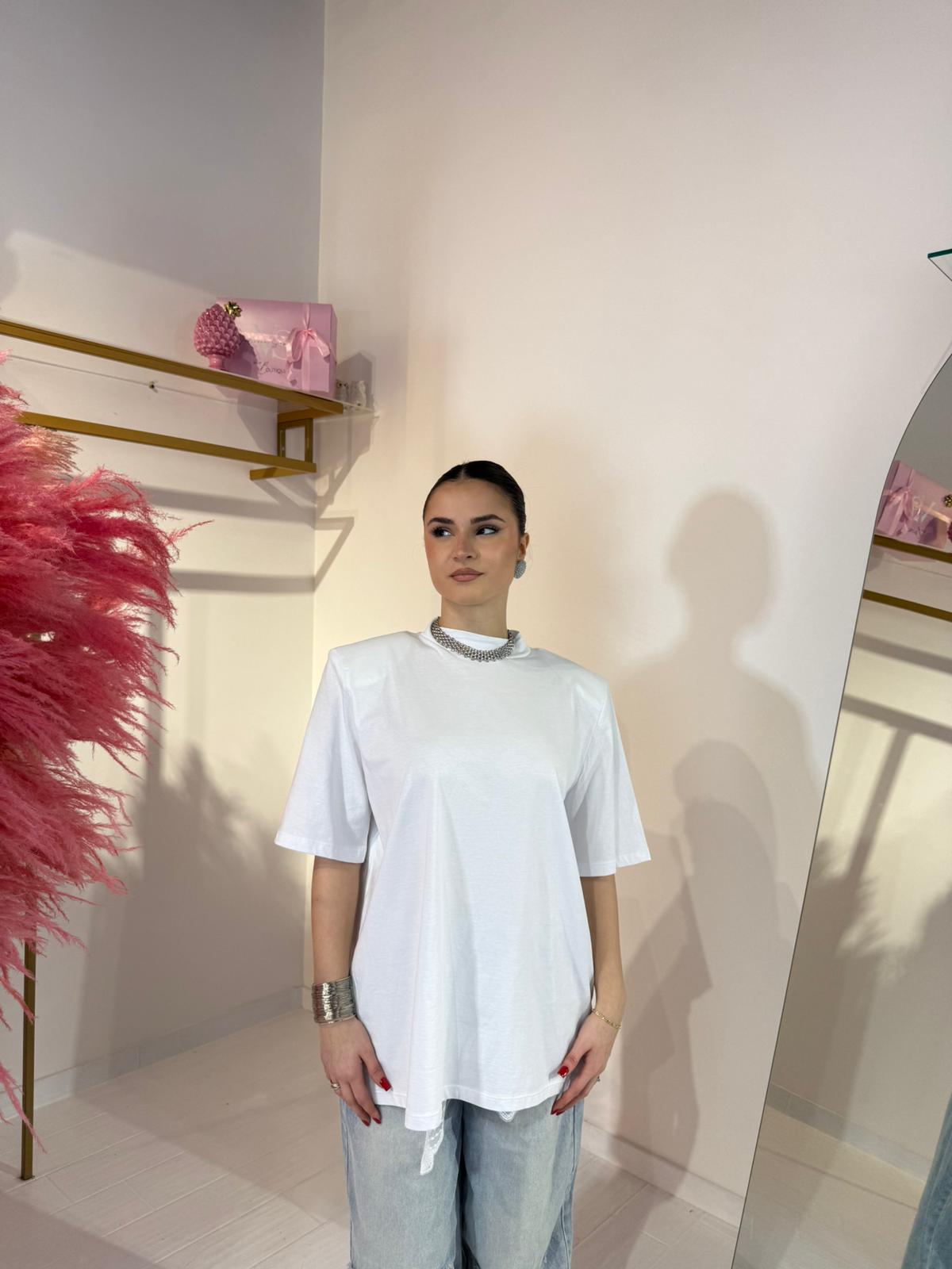 T-SHIRT MAXI BIANCA