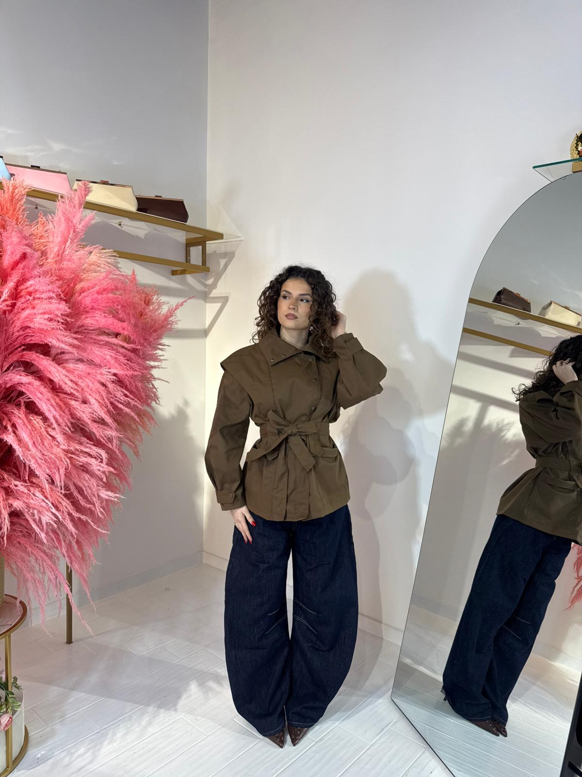 TRENCH MIRABEL MARRONE
