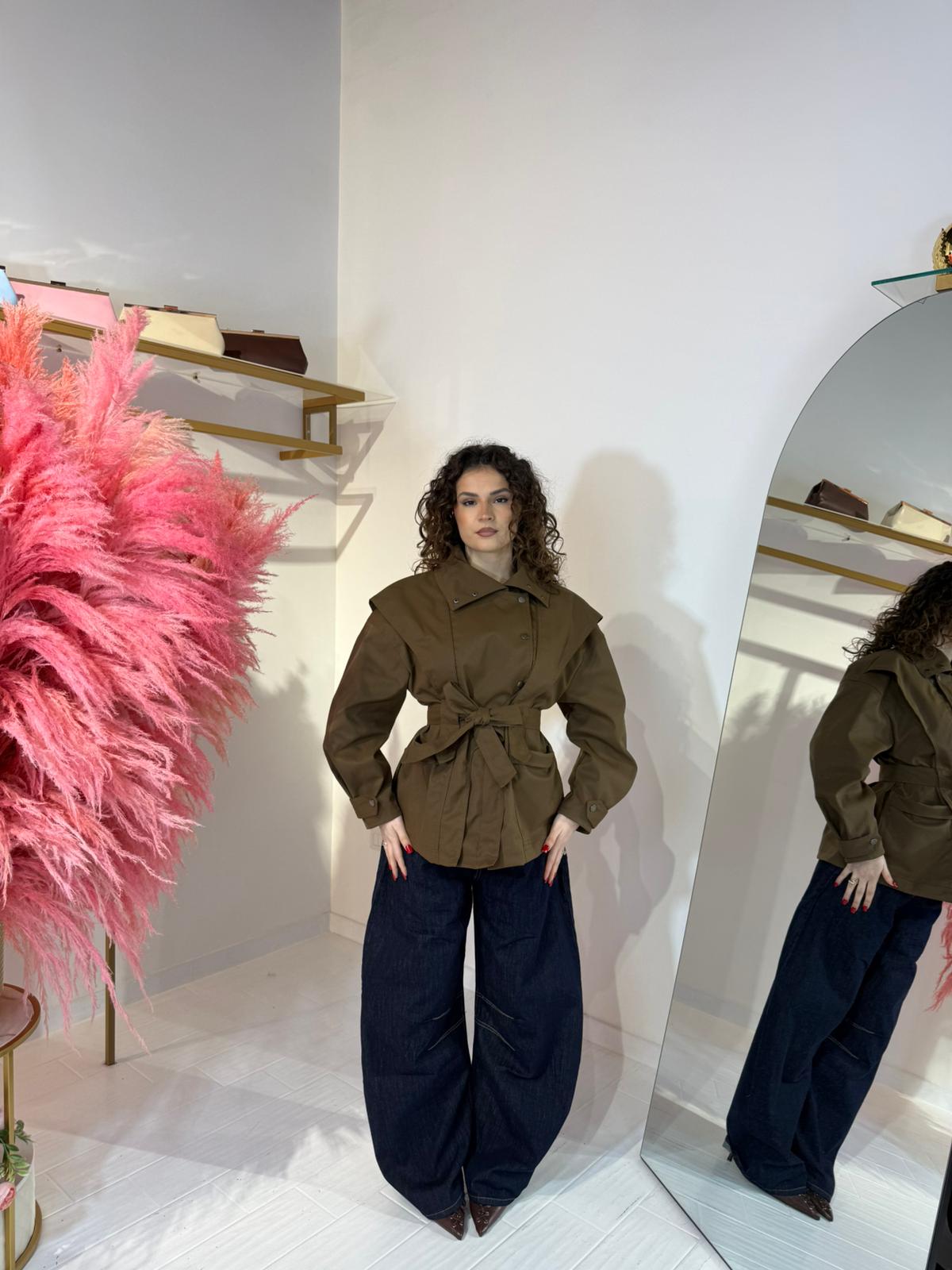 TRENCH MIRABEL MARRONE