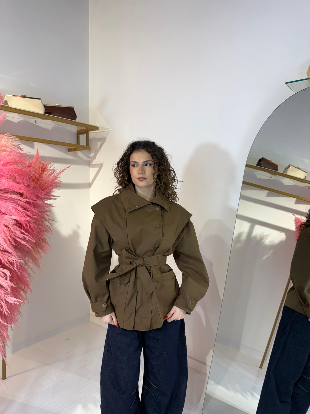 TRENCH MIRABEL MARRONE