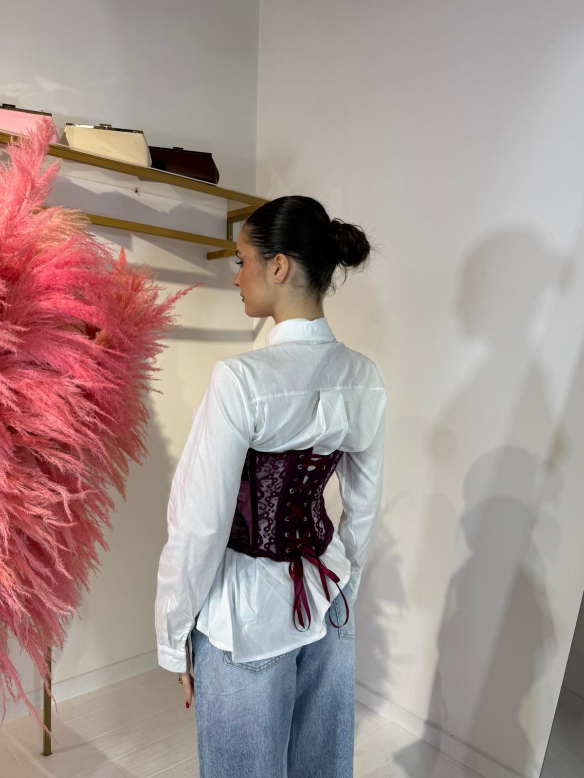 CORSETTO SELENA BORDEAUX