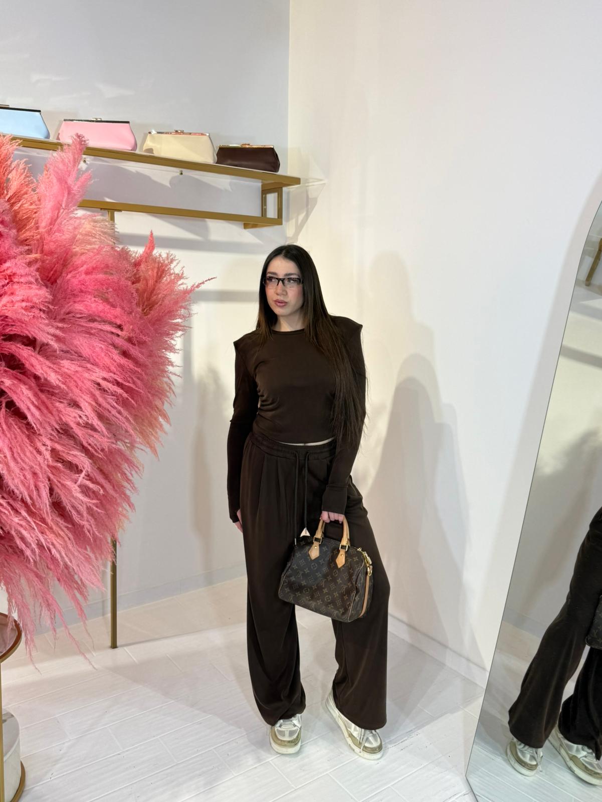 COORDINATO MEGAN MARRONE