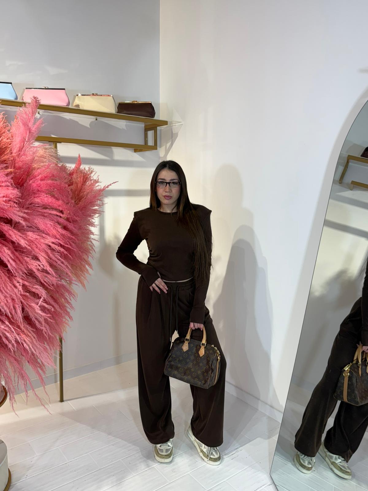 COORDINATO MEGAN MARRONE