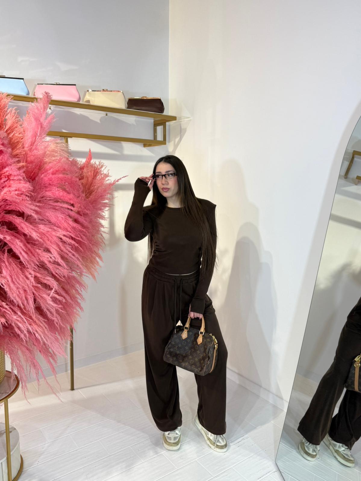 COORDINATO MEGAN MARRONE