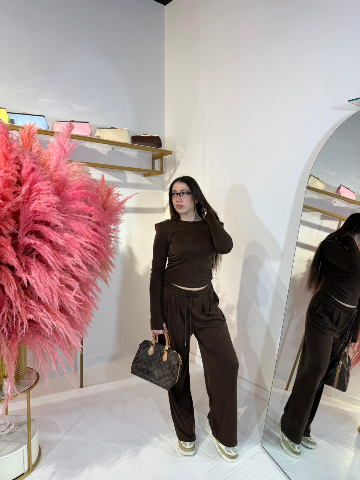 COORDINATO MEGAN MARRONE