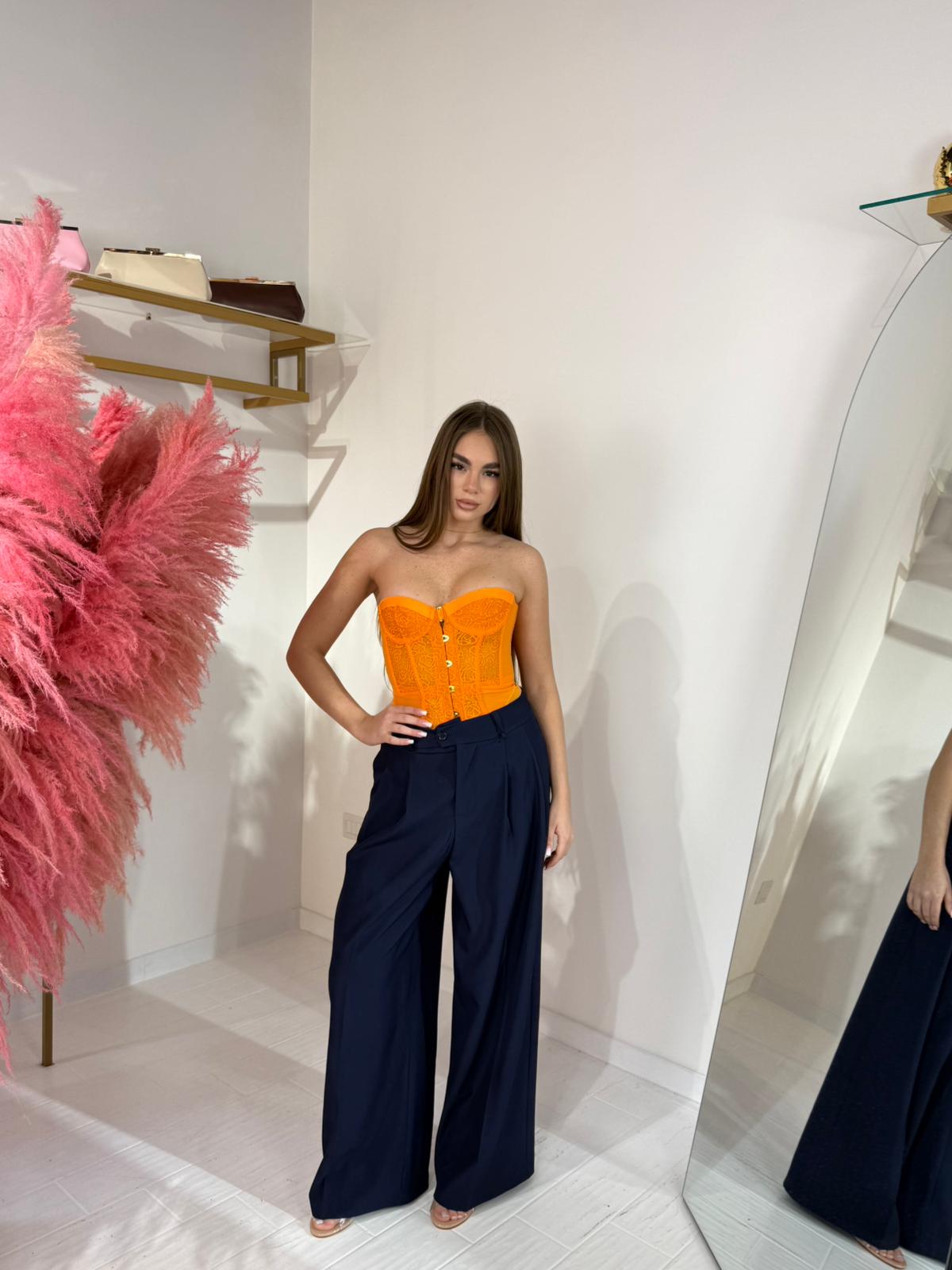 CORSETTO ROMANTIC ARANCIONE