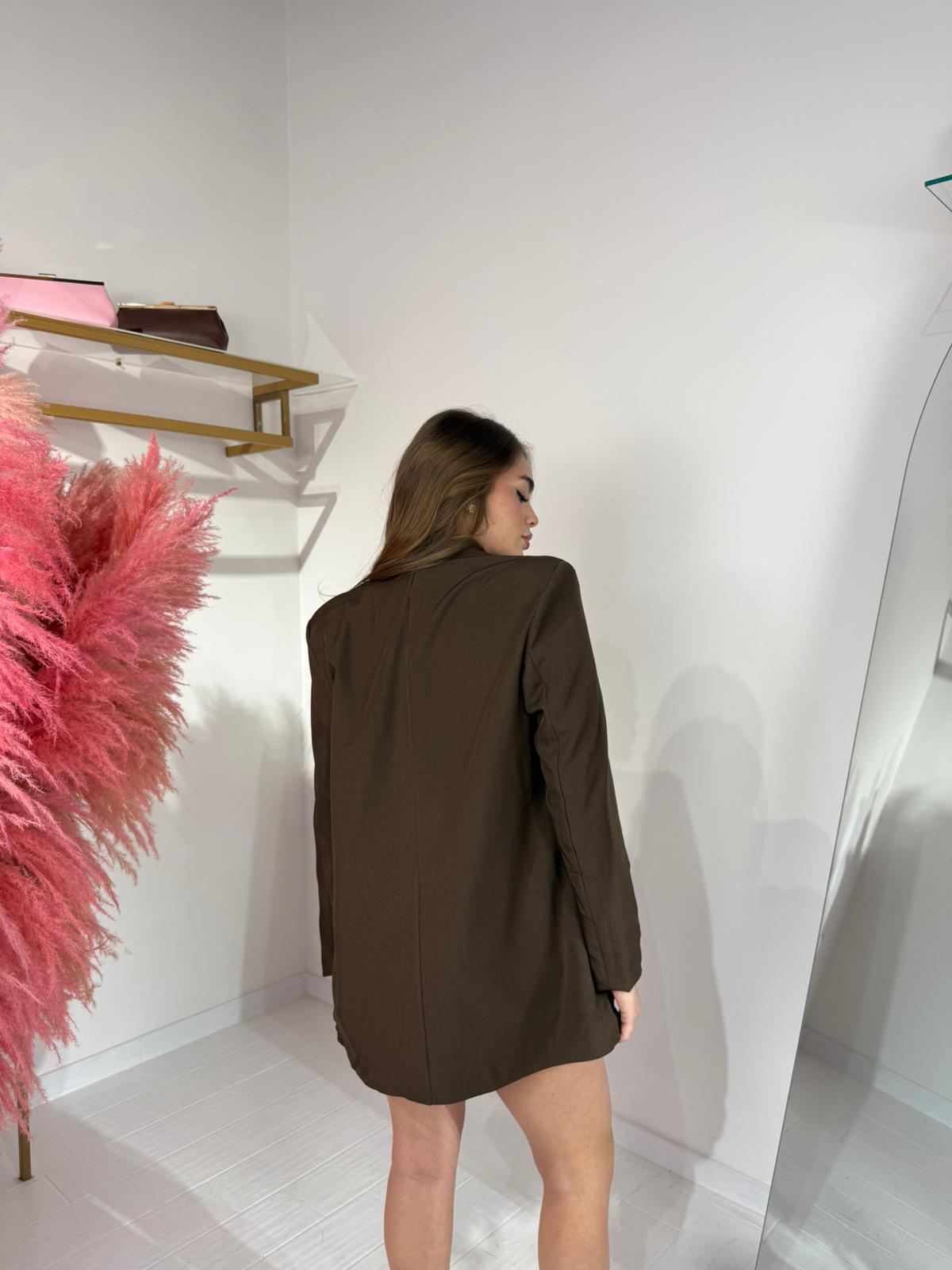 BLAZER BASIC MARRONE