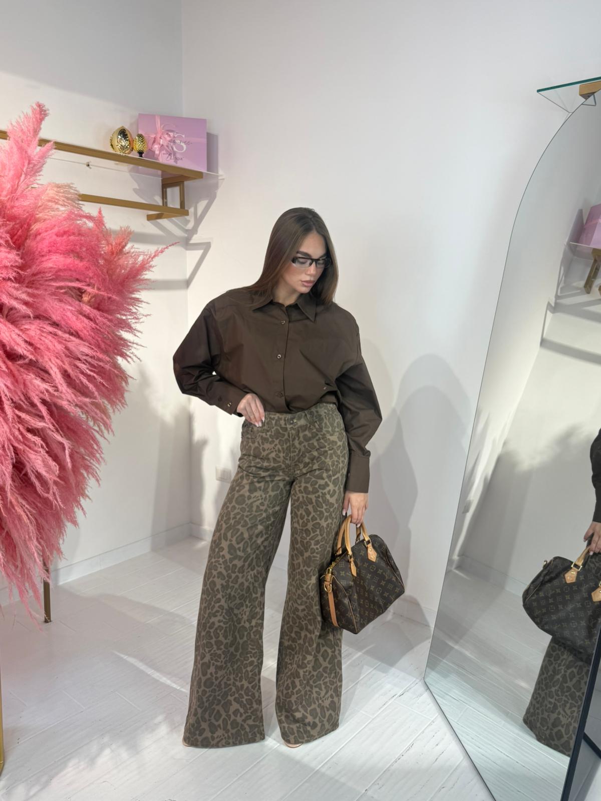 JEANS LEOPARDATO
