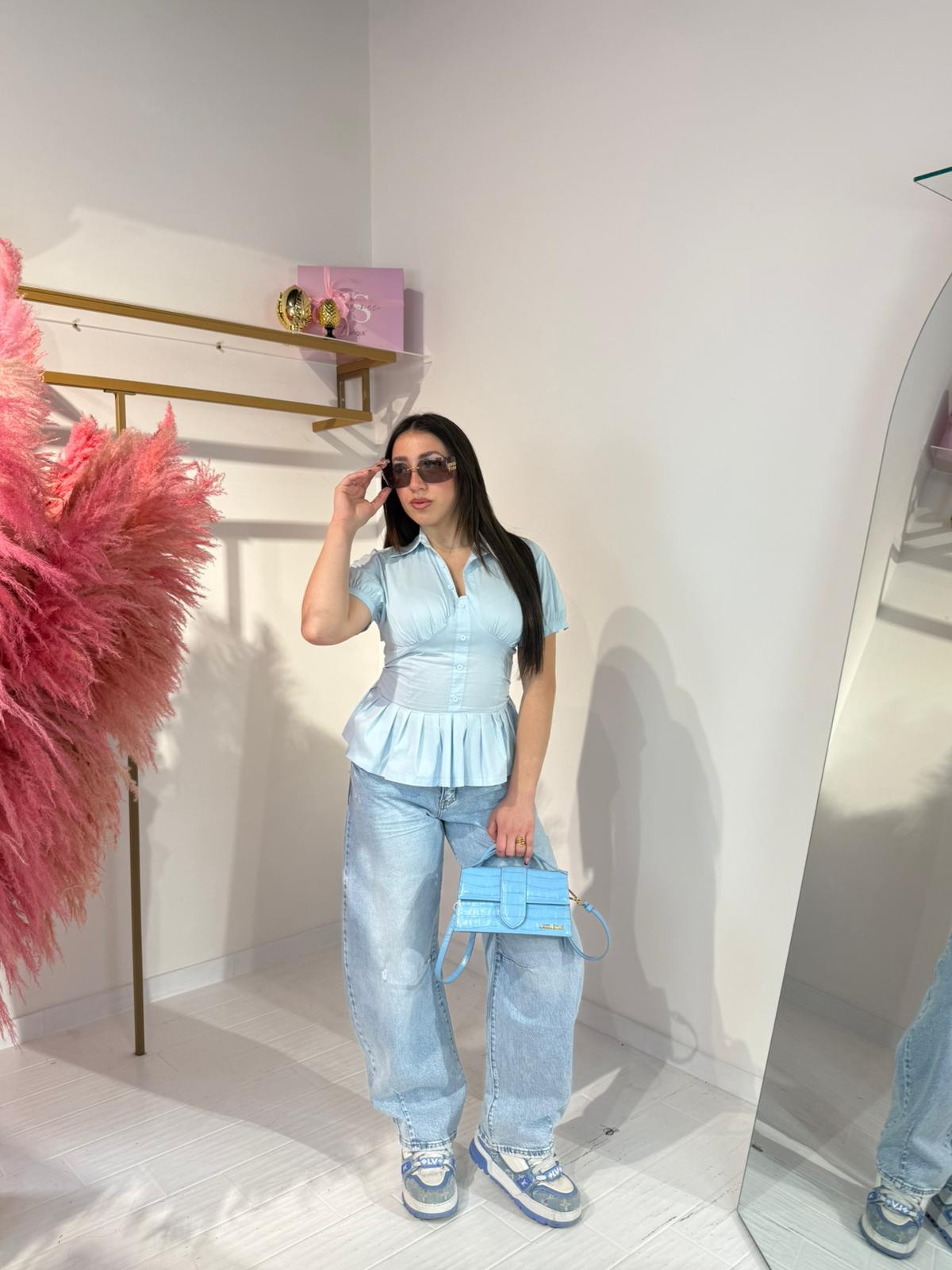 CAMICIA ADELAIDE CELESTE