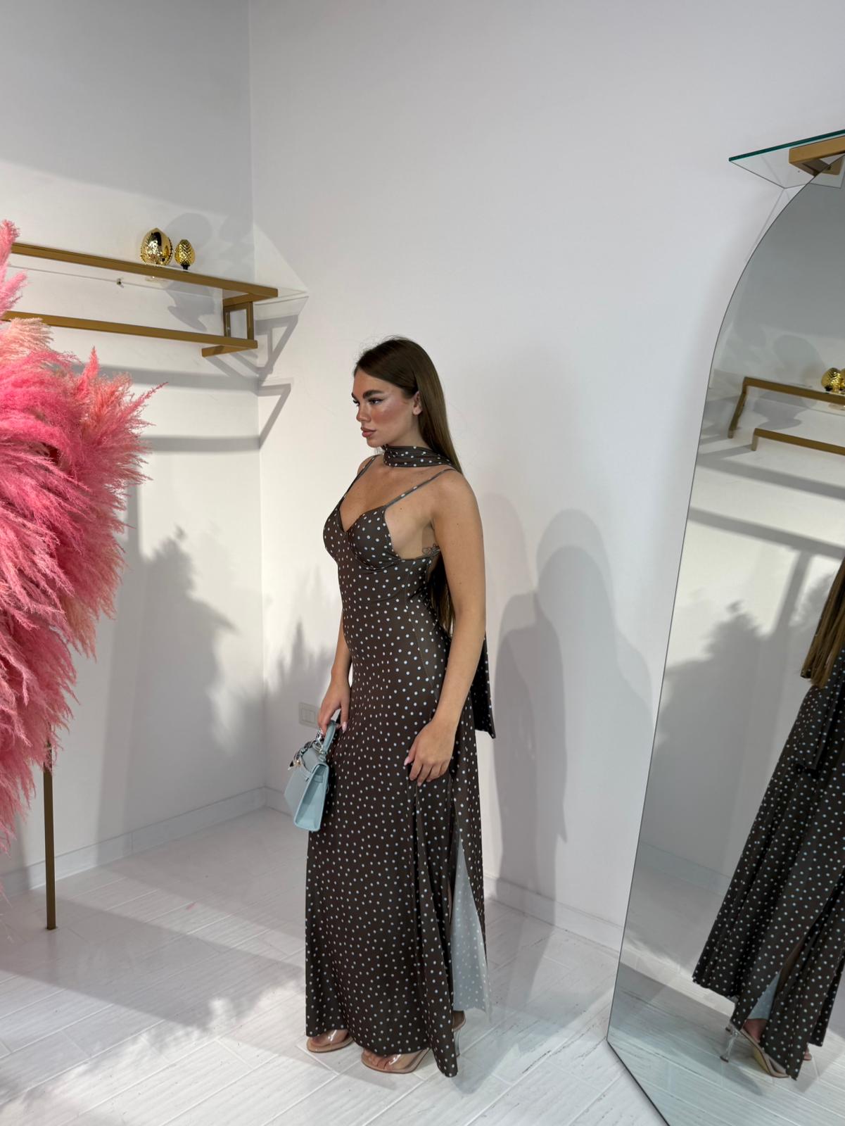 DRESS CLARISSA MARRONE