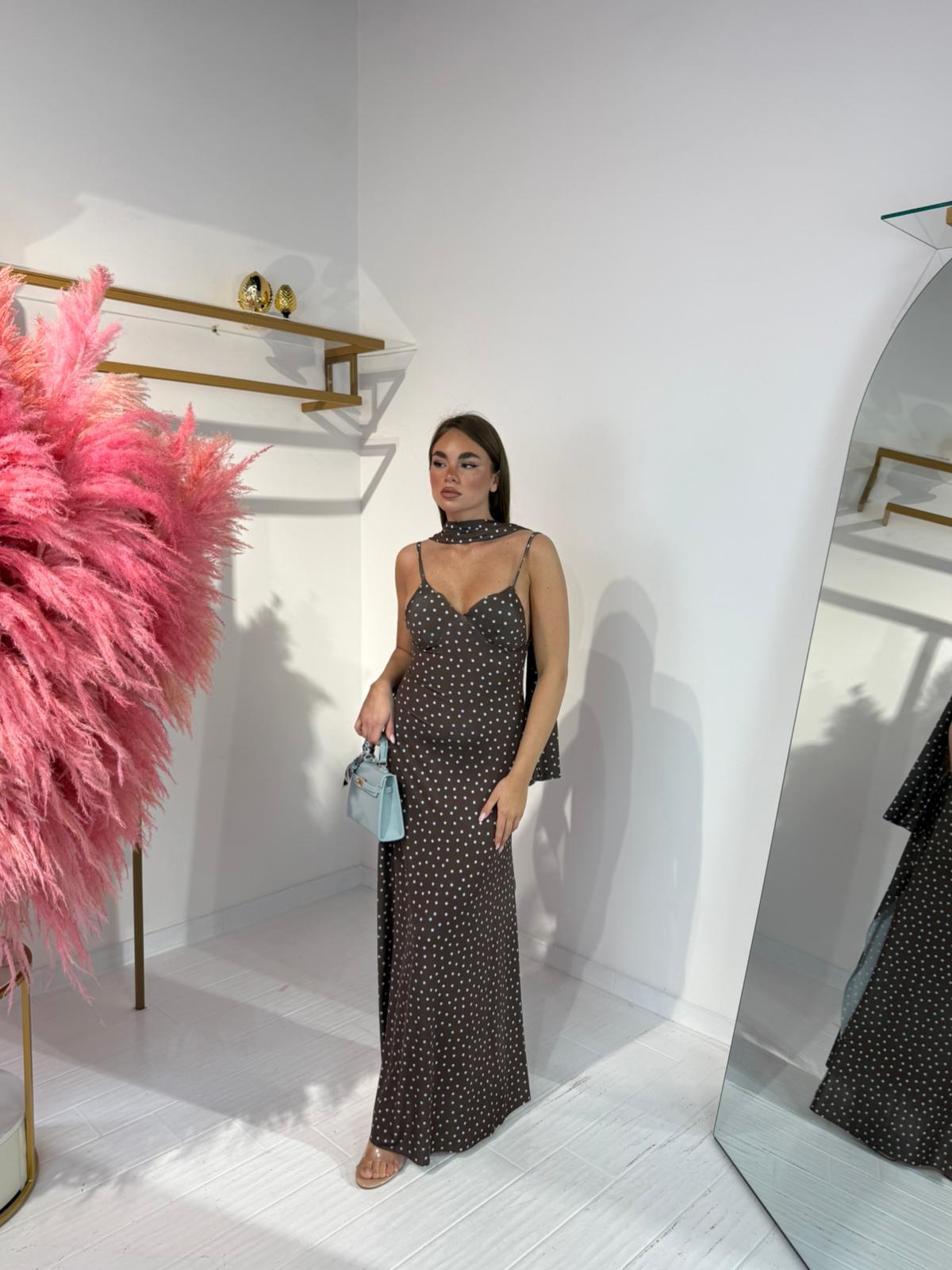 DRESS CLARISSA MARRONE