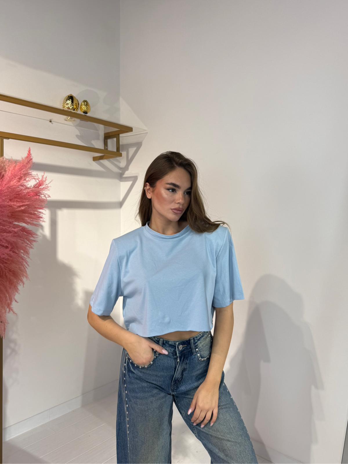 T-SHIRT CROP CELESTE