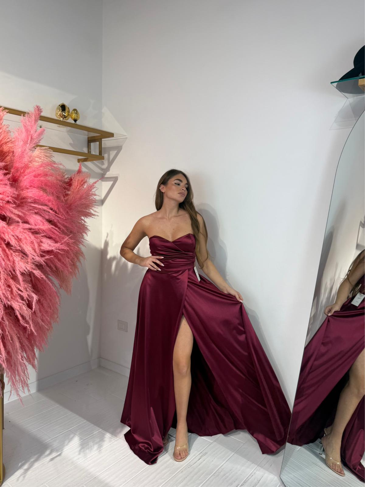 ABITO ARIEL BORDEAUX