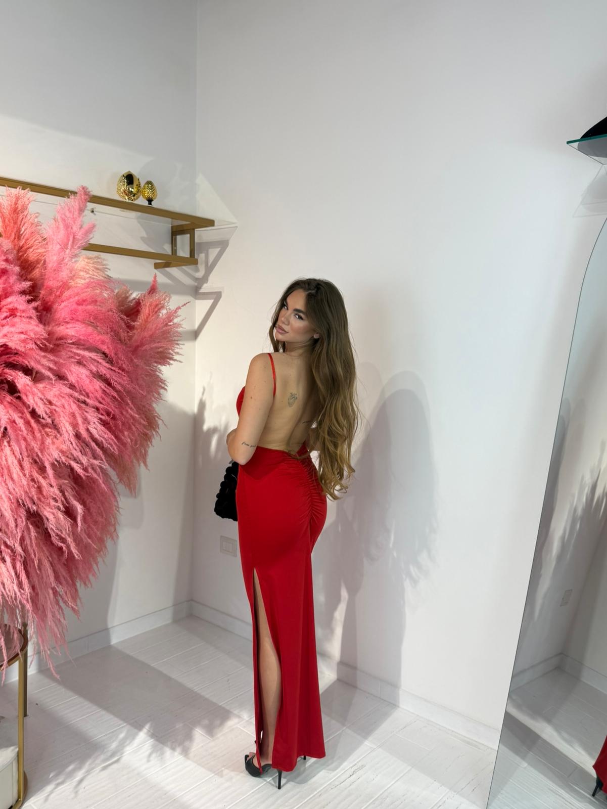 DRESS LUCY ROSSO