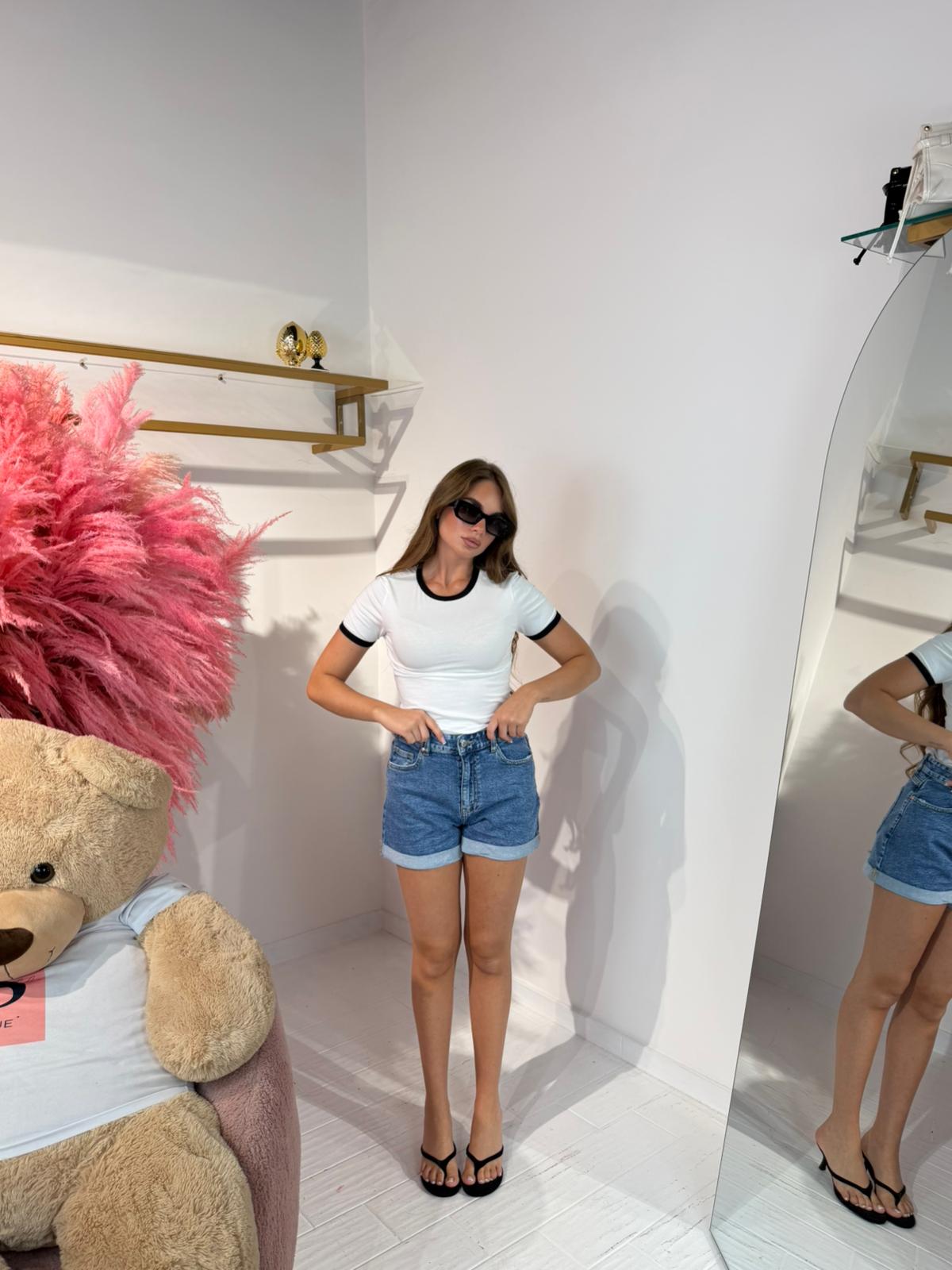 T- SHIRT RIGHINO BIANCA