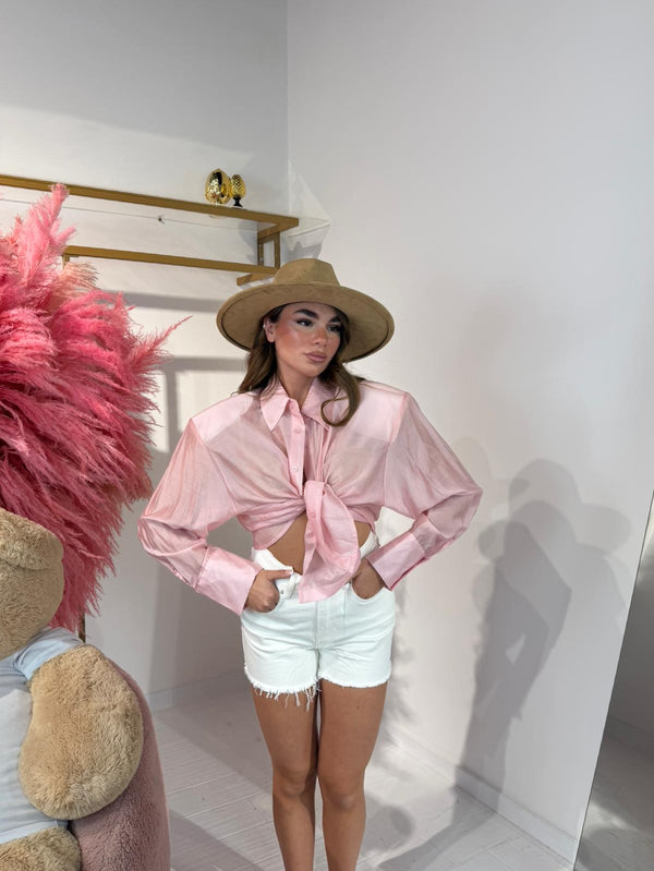 CAMICIA VELATA ROSA