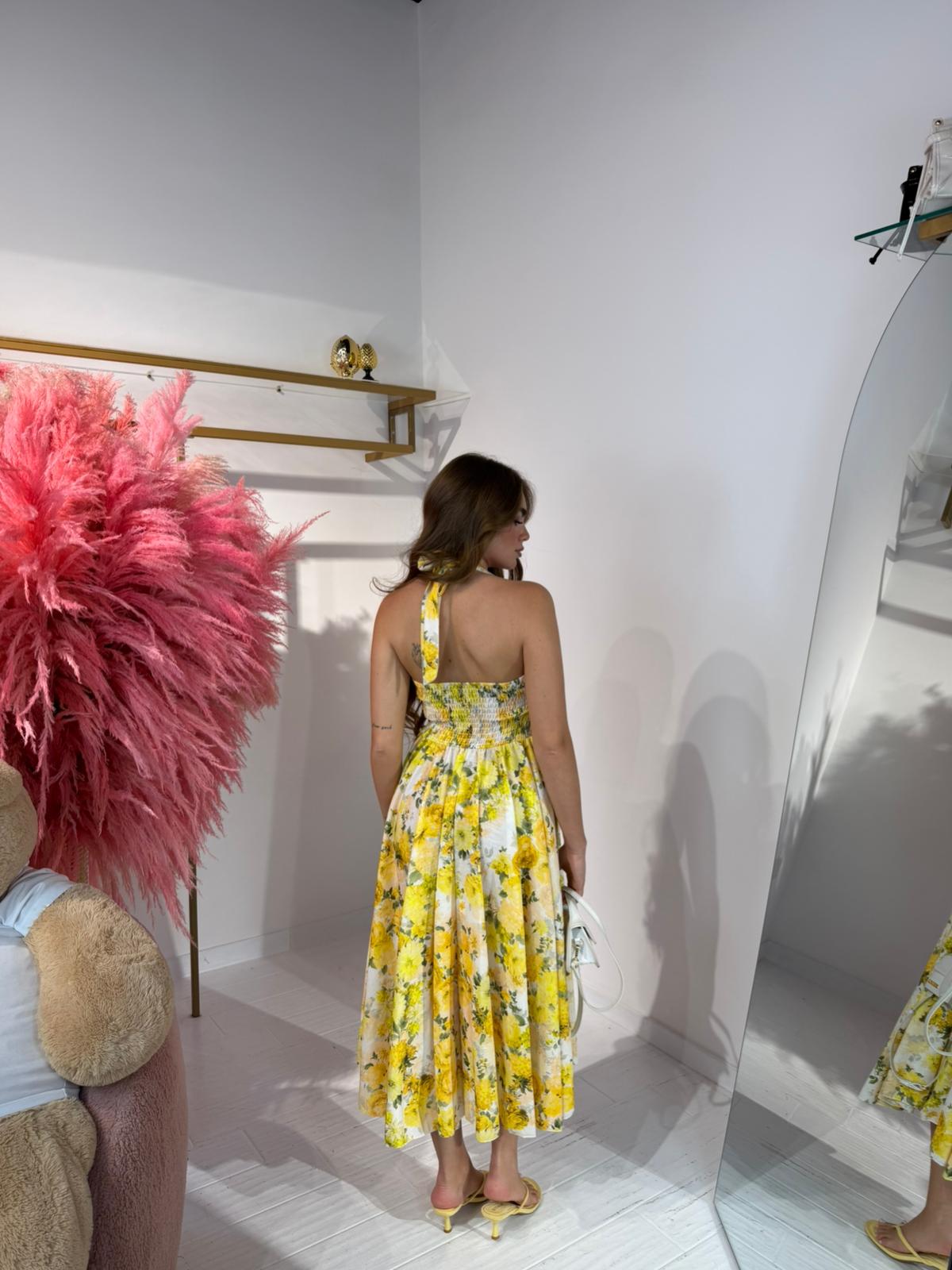 DRESS POSITANO GIALLO