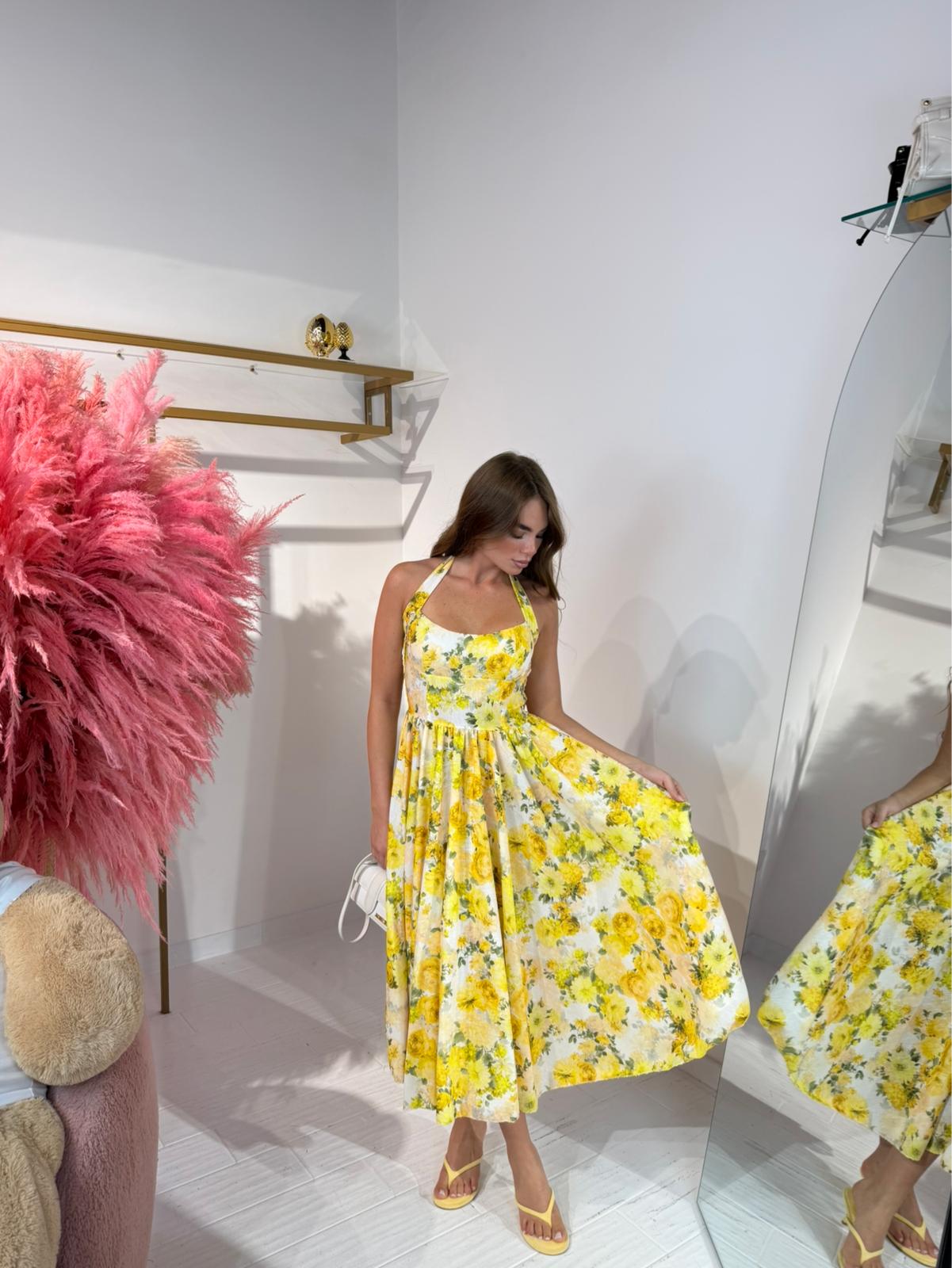 DRESS POSITANO GIALLO
