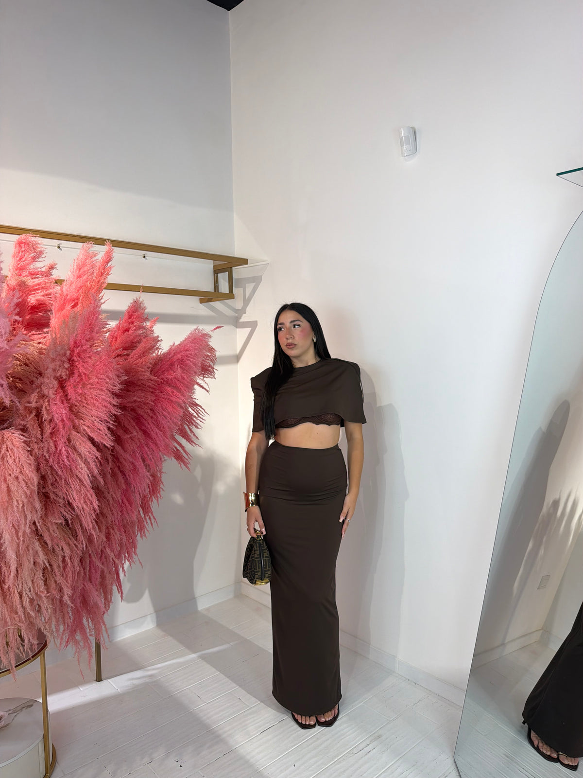 COORDINATO LYDIA MARRONE