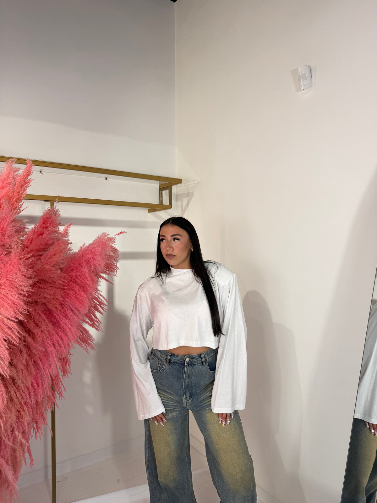 LONGSLEEVE CROP BIANCA