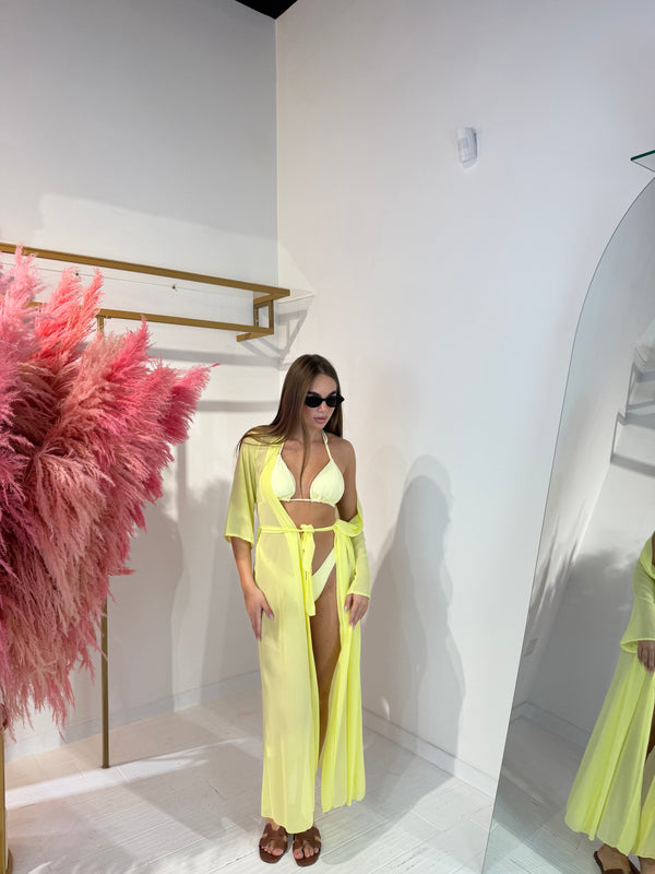 COPRICOSTUME KIMONO GIALLO