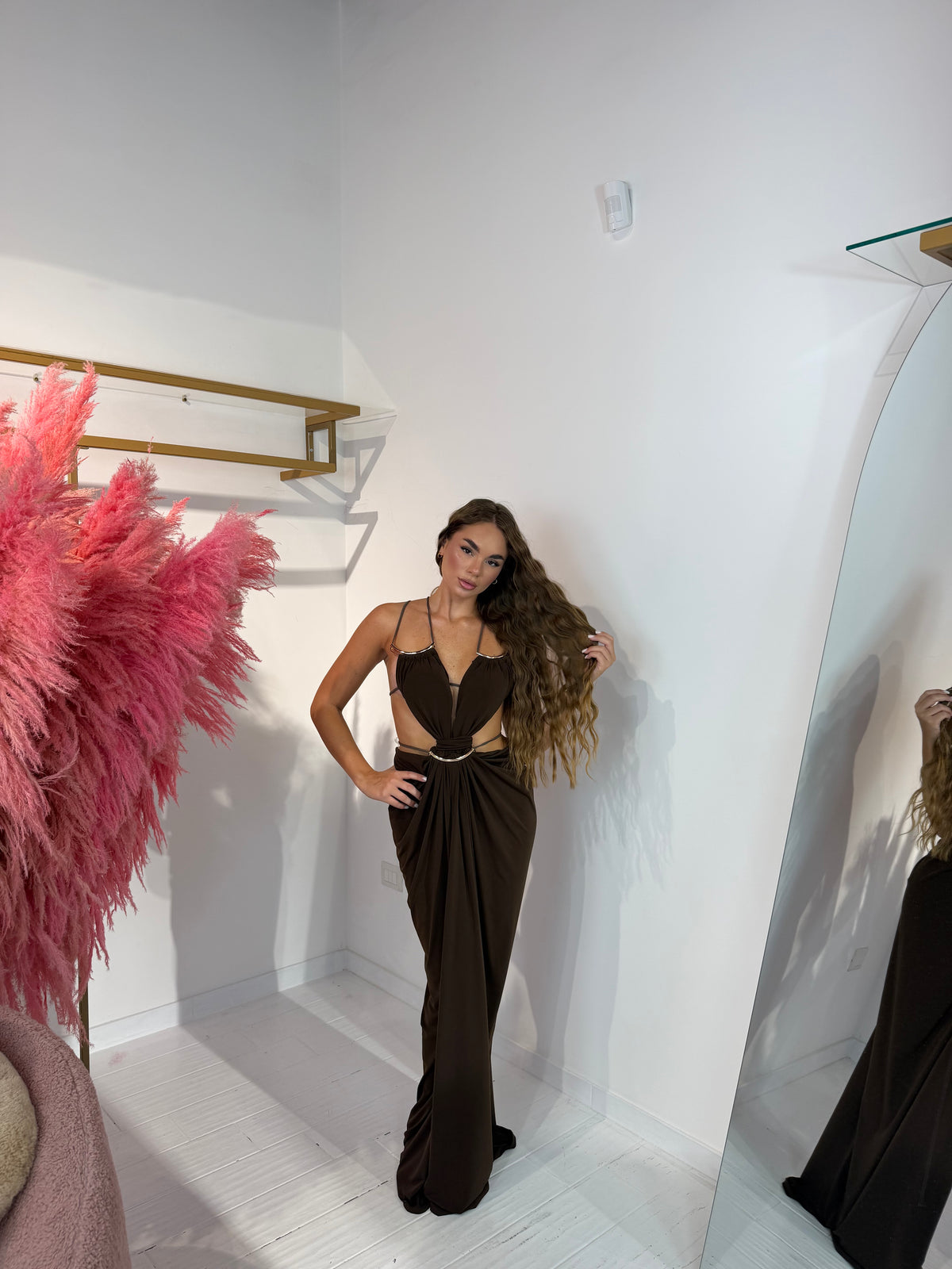 DRESS CLEOPATRA MARRONE