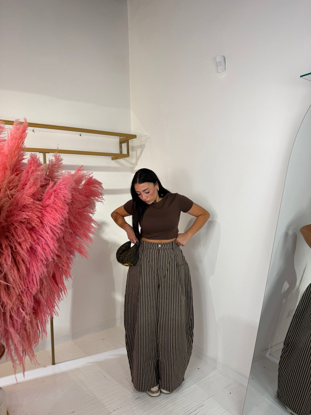 PANTALONE CHARLOTTE MARRONE