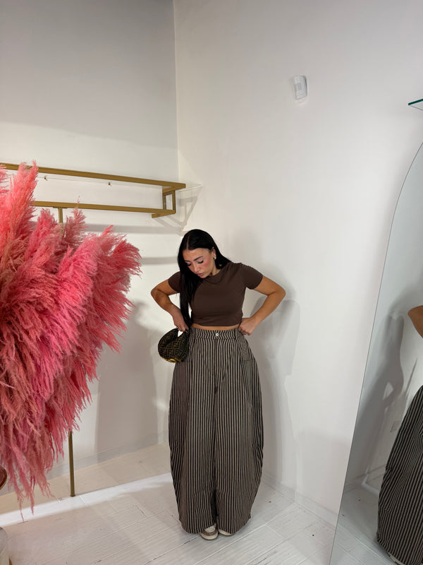 PANTALONE CHARLOTTE MARRONE