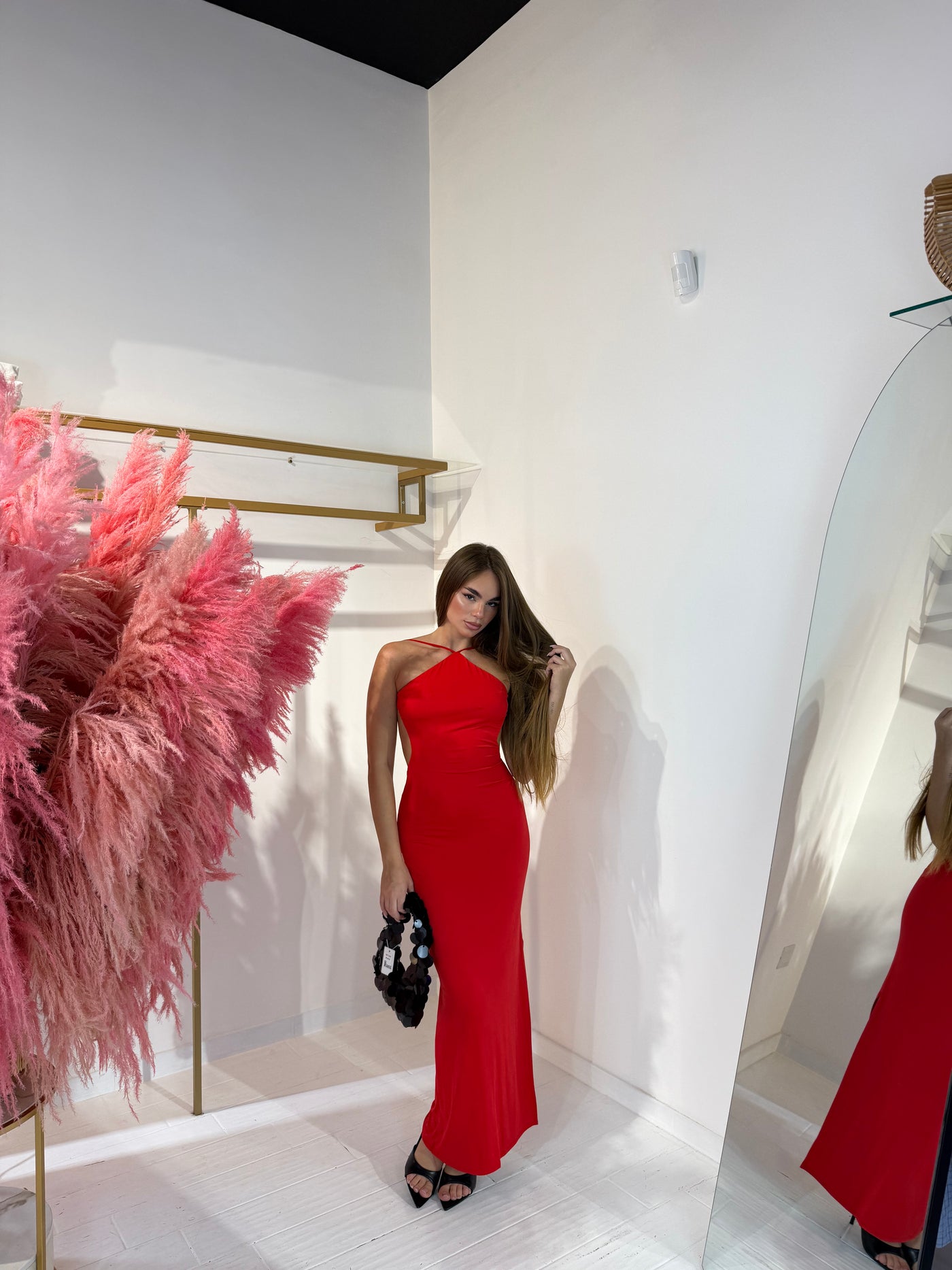 DRESS SELENA ROSSO