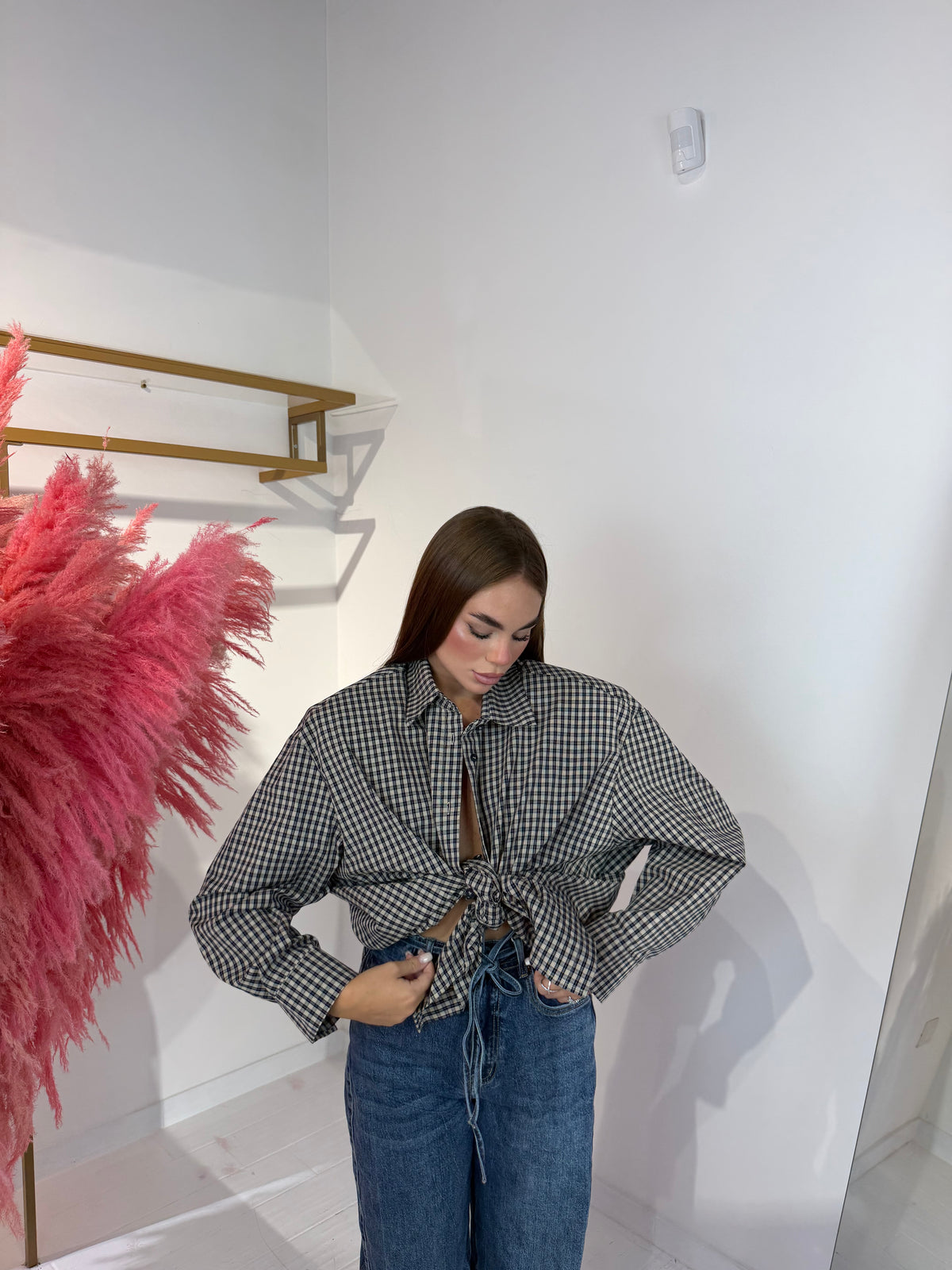 CAMICIA AMIRA BIANCA&BLU
