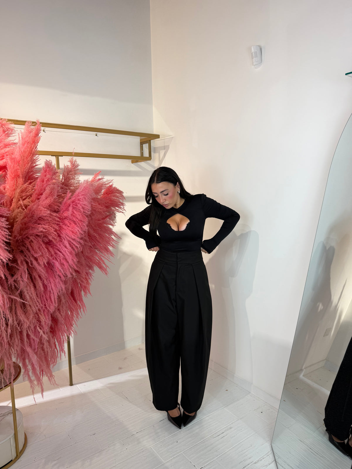 PANTALONE DIANA NERO
