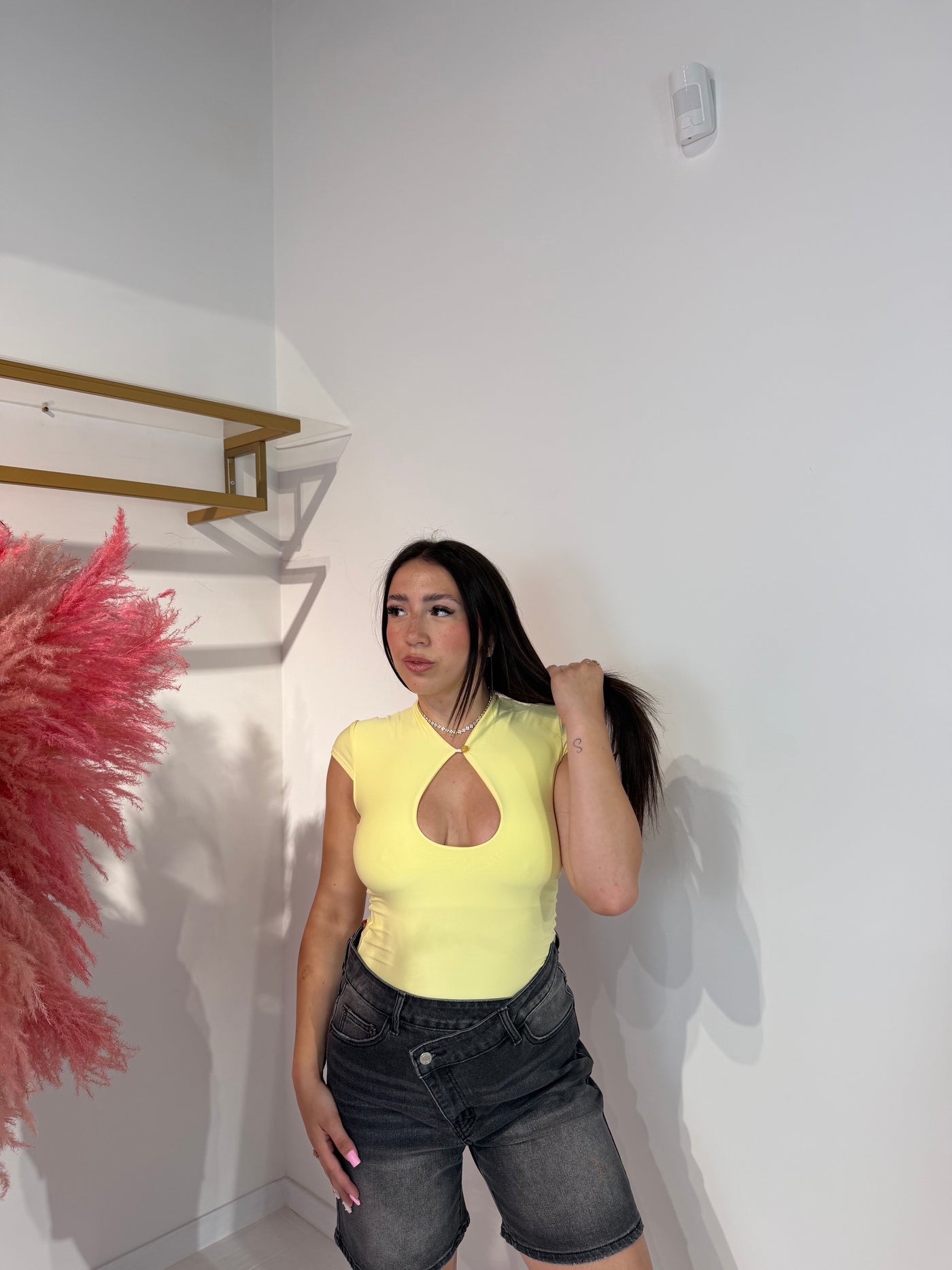 MAGLIA AMOUR GIALLA