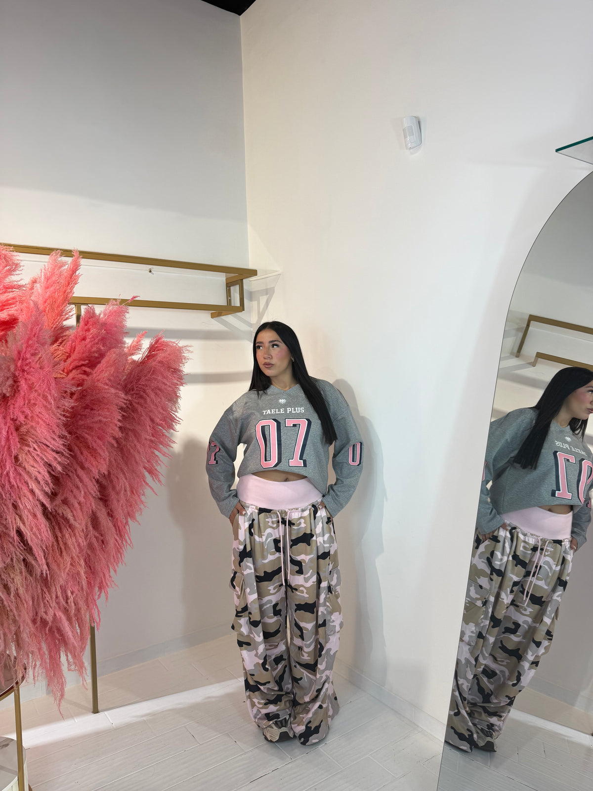 PANTALONE CAMOUFLAGE ROSA