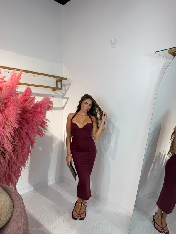 DRESS JADE BORDEAUX