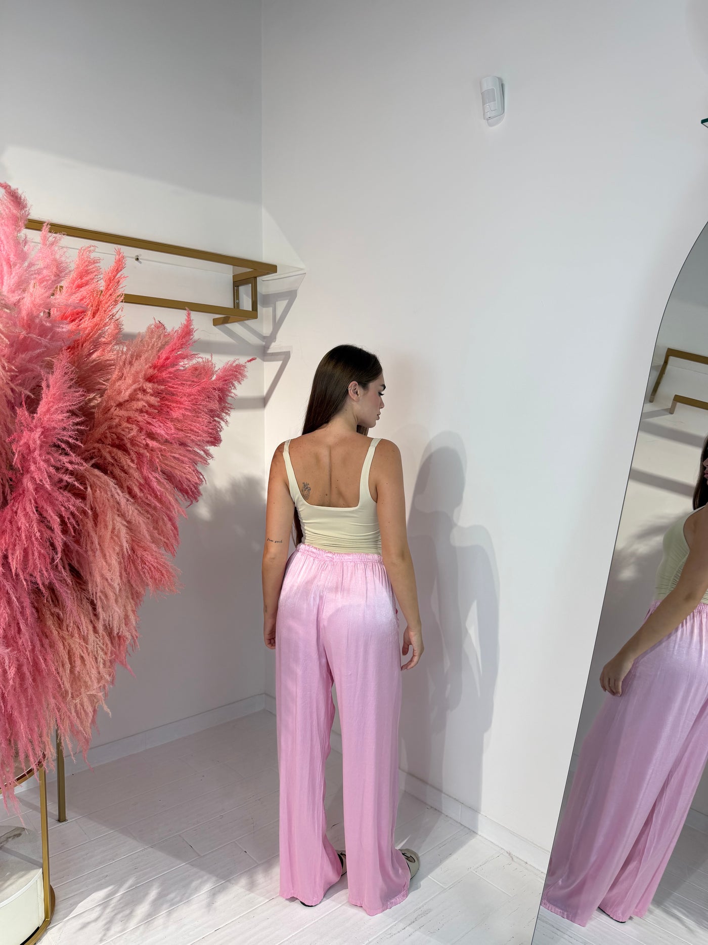 PANTALONE SATINATO ROSA BARBIE
