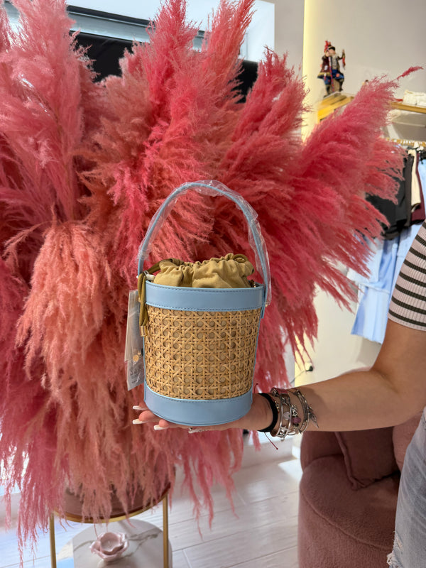 POCHETTE CESTINO CELESTE