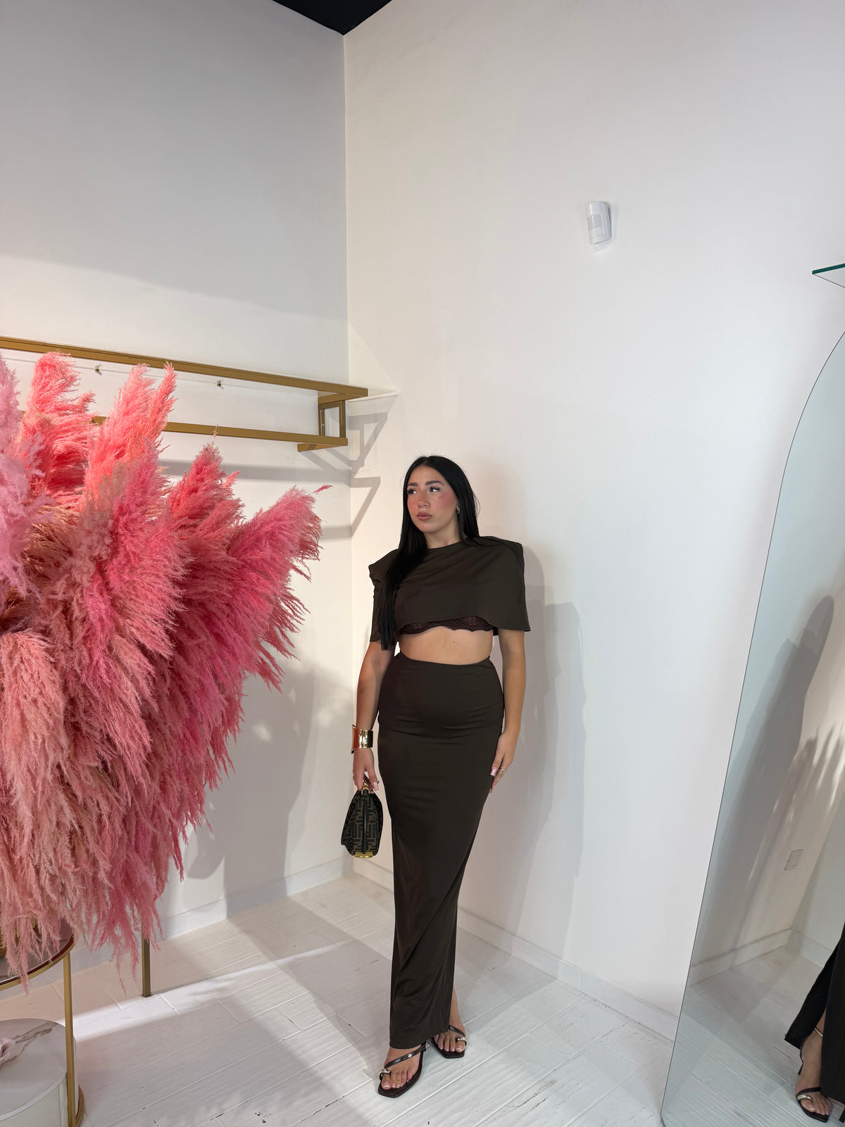 COORDINATO LYDIA MARRONE