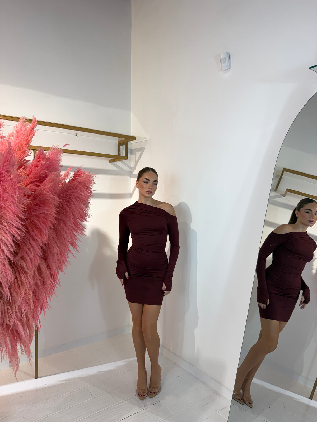 MINI DRESS KIM BORDEAUX