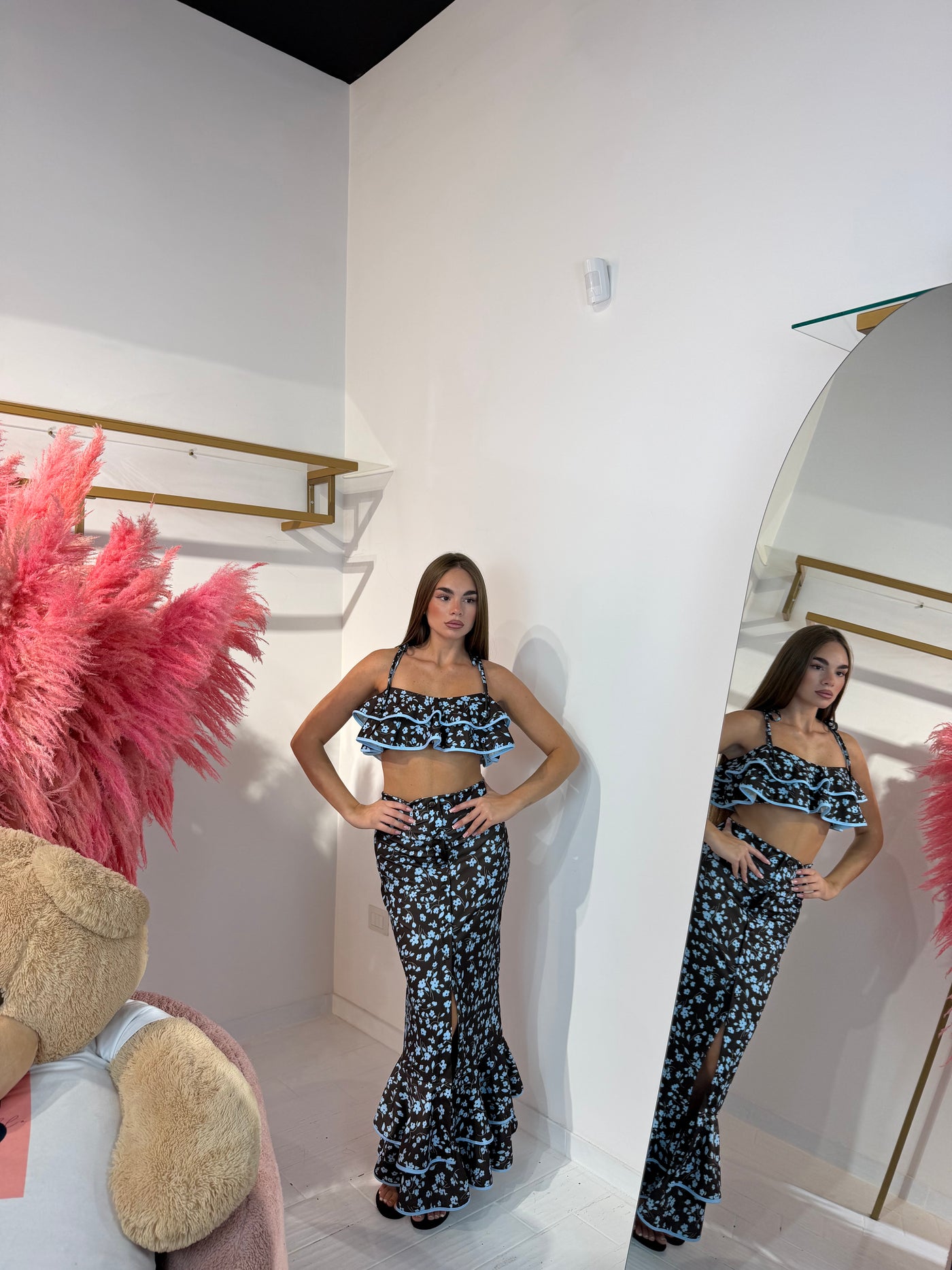 COORDINATO ALICANTE marrone&celeste